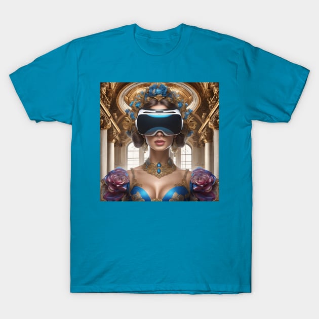 Baroque Lady VR Gamerv T-Shirt by PurplePeacock